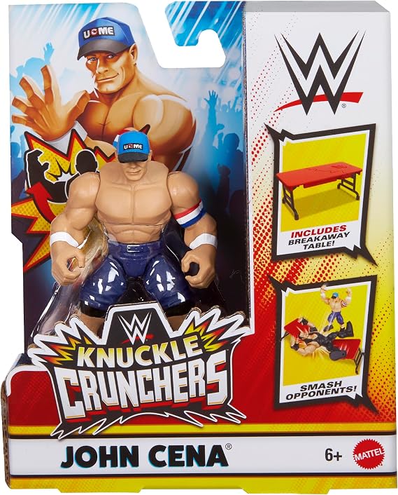 WWE John Cena (Blue) Knuckle Crunchers 6 Toy Wrestling Action Figure