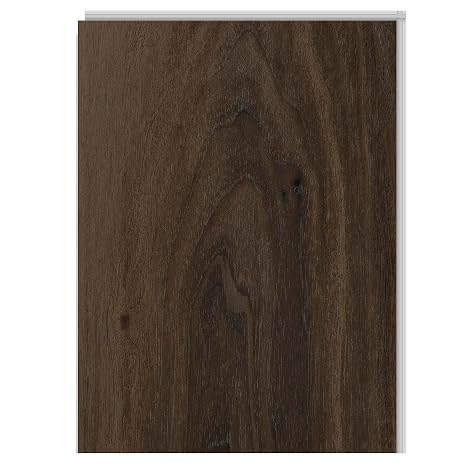 Allure Buckeye Black Walnut Waterproof Luxury Vinyl XL Plank Flooring Sample, 12mil Wear Layer, Click Lock Install