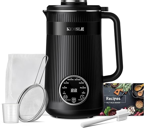 KIDISLE 32oz Automatic Nut Milk Maker Machine, Self-Cleaning & Delay Start