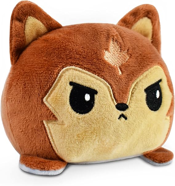 TeeTurtle Original Reversible Wolf Fall & Winter Plushie