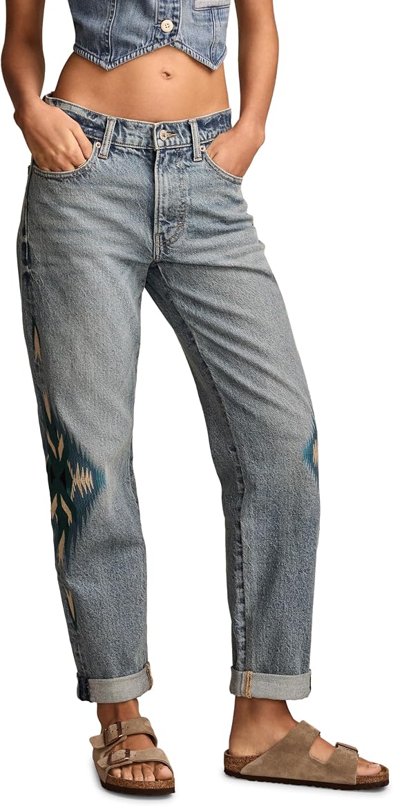 Lucky Brand Women's Mid Rise Boy
