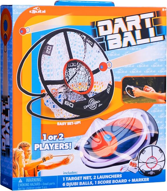 Djubi Dartball, Best Gifts for Kids and Teens All Ages 8 & Up - Slingshot Outdoor Beach, Lawn, Tailgating Family Game - Toys Gifts for 8 9 10 11 12 13 Year Old Boys