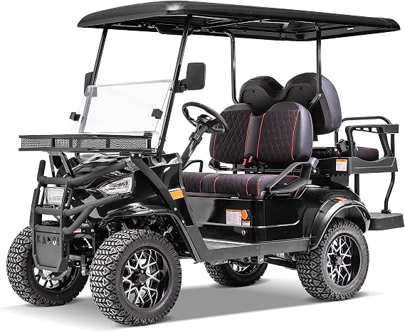 Kandi America 4 Passenger Electric Cruiser for Adults Powerful 5,000-Watt Electric Motor- Electric Cart 4 Seats Heavy Duty Golf Cart Electric Passenger Cart