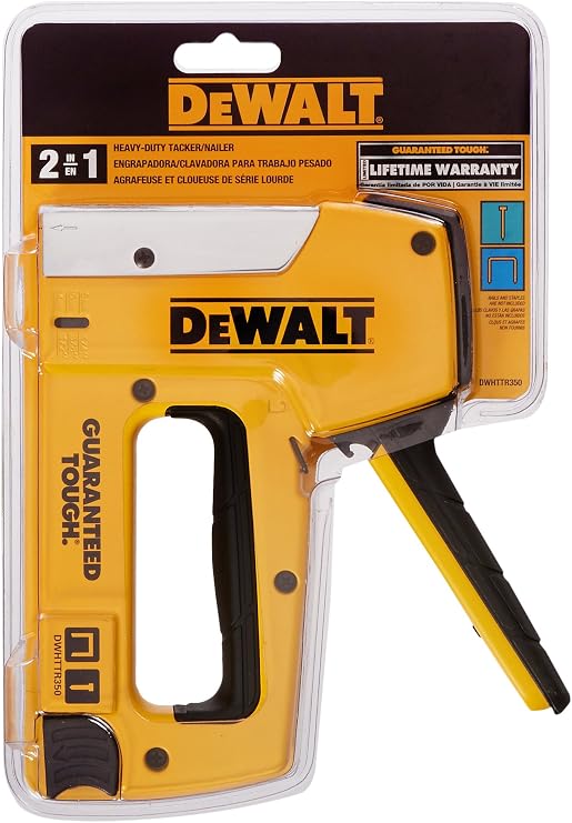 DEWALT - GID-286785 DWHTTR350 Dewalt Heavy-Duty Aluminum Stapler/Brad Nailer, yellow, black