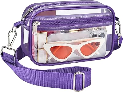 Bagenius Clear Purse Stadium Approved, Sports fan Handbag Purses with Adjustable Strap for Stadium Events, Work and Concert