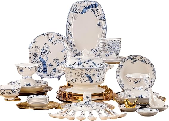 Porcelain Bone China Dinnerware Set, Fine China Dinnerware Sets