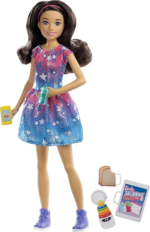 Barbie Skipper Babysitter Doll, Black Hair