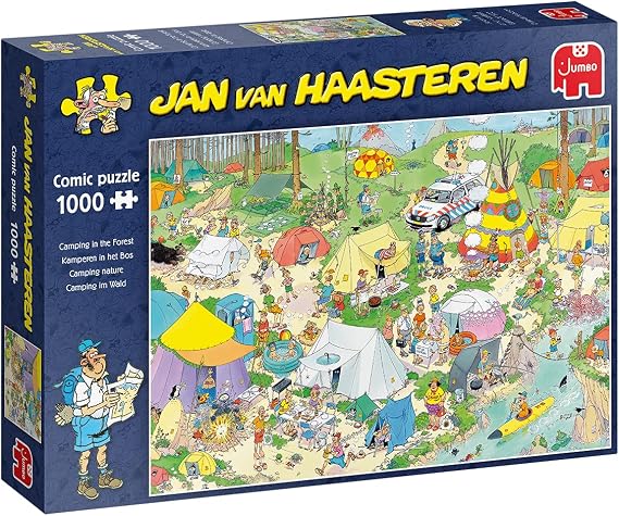 Jan Van Haasteren 19086, Camping in The Forest, 1000 Piece Jigsaw Puzzle