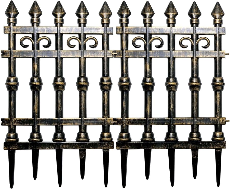 Fun World 35"" X 29"" Brass Graveyard Gates Halloween Props | Halloween Gates Standard, Gray