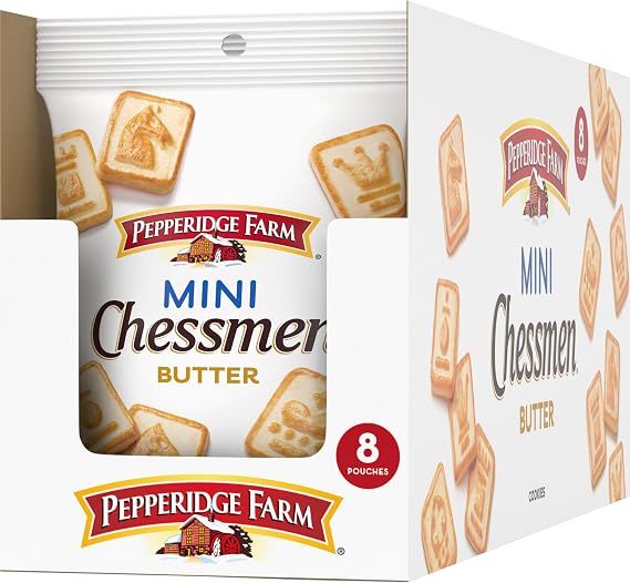 Pepperidge Farm Sweet & Simple Cookies Mini Chessmen, 2.25 Ounce (Pack of 8) by Pepperidge Farm