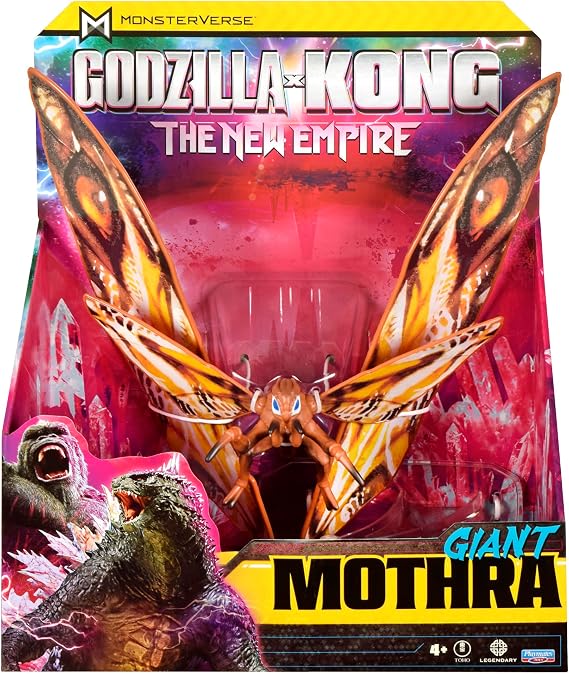 Godzilla x Kong: The New Empire 28 cm (11 inches) Mothra Iconic Collectible Movie Figure, Limited Packaging Inspired by Hollow Earth Landscape, Suitable for Children Ages 4+