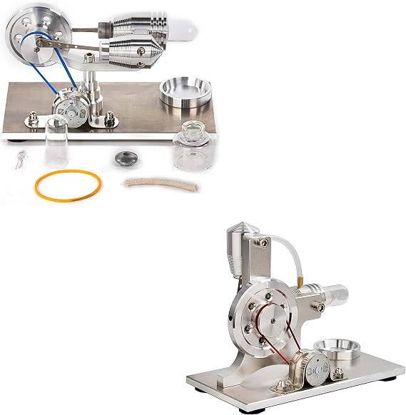 Sunnytech Hot Air Stirling Engine Motor Generator Colorful LED SC010-SC005