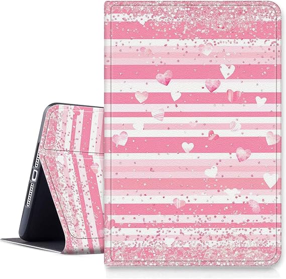 for Amazon Fire Max 11 Tablet Case (13th Generation, 2023 Release) 11",Slim Multi-Angles Stand Cover Case for Kindle Fire Max 11 13th Gen with Auto Wake/Sleep-Pink Heart Strip