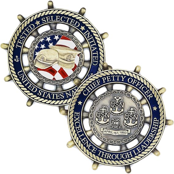 USA Value Challenge Coin Sailor's Creed Military Coin (Single Coin)