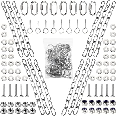Hicarer Complete Hanging Target Gong Mounting Kit AR500 38 Steel Shooting Mounting Kit Steel Target Hanger