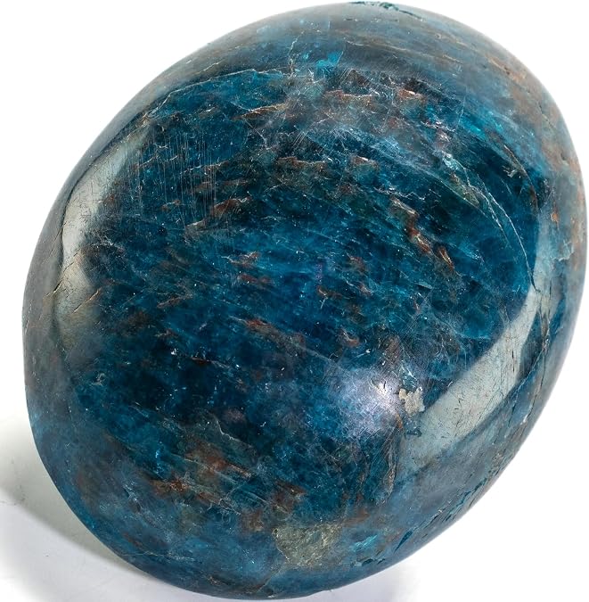 KALIFANO Palm Stone with Healing & Calming Effects - AAA+ Grade High Energy Worry Stone with Information Card - Reiki Crystal Used for Courage (Family Owned and Operated)
