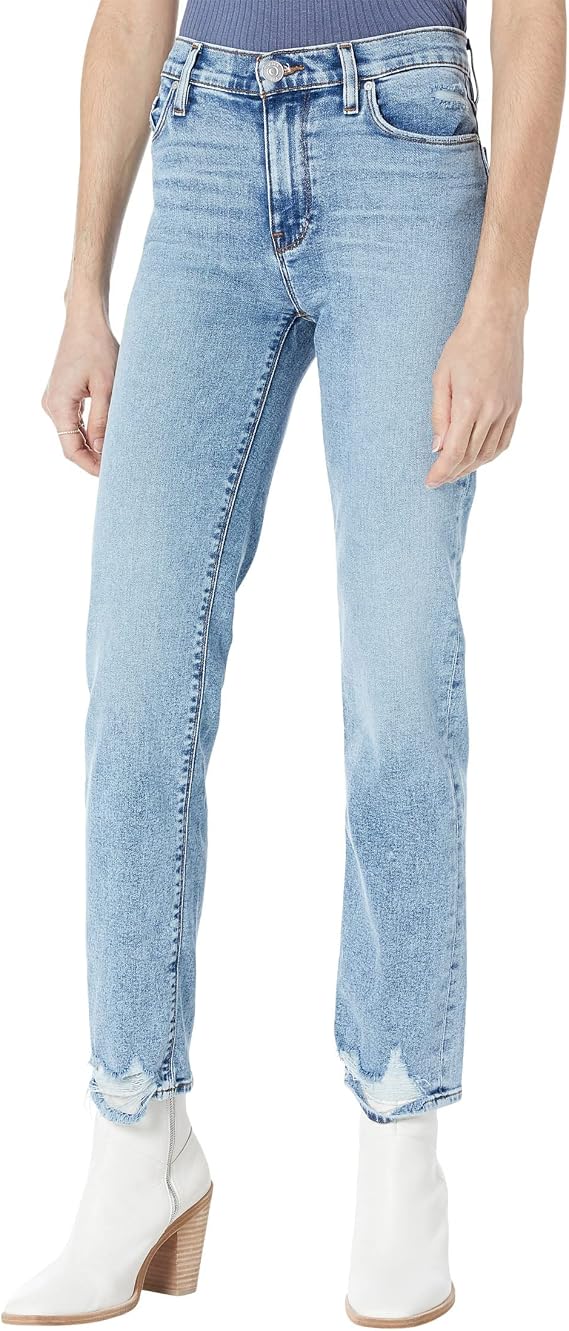 HUDSON Womens Nico Mid Rise, Straight Leg Jean