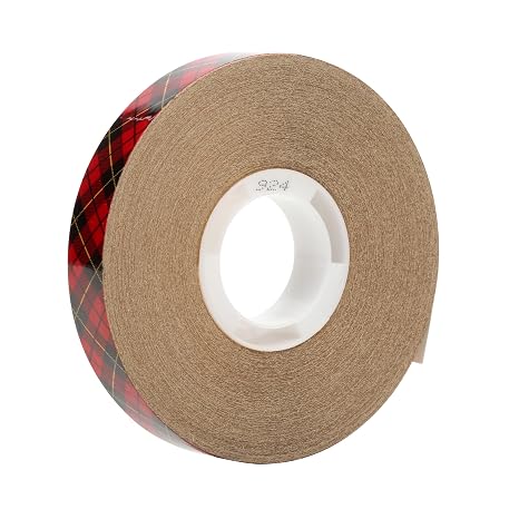 Scotch 3M ATG Adhesive Transfer Tape 924, Clear, 1/2 in x 36 yd, 2 mil, 1 Roll, Individually Boxed