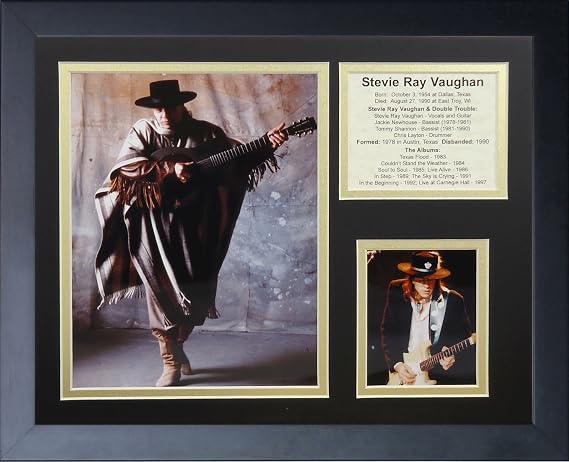 Legends Never Die Stevie Ray Vaughan III Framed Photo Collage, 11 by 14-Inch