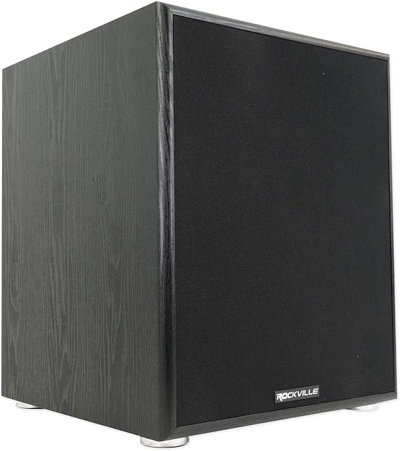 Rockville Rock Shaker 12" Black Powered Home Theater Subwoofer