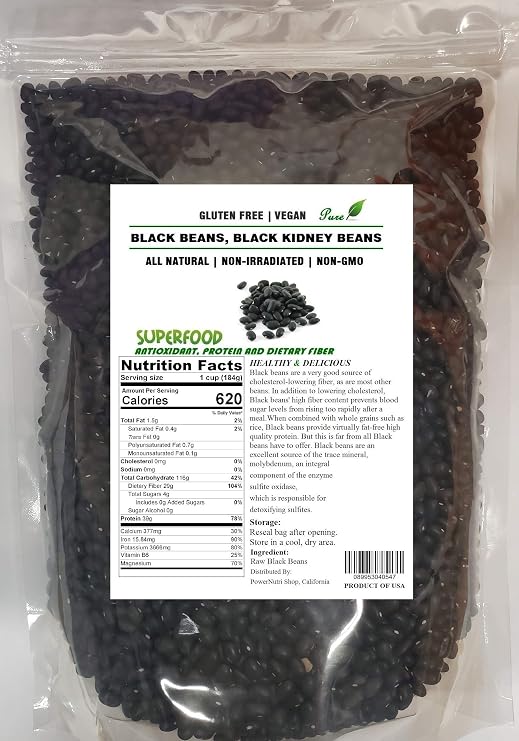 6 LB 100% ALL Natural, Black Turtle Beans,Black Beans,Black Kidney Beans