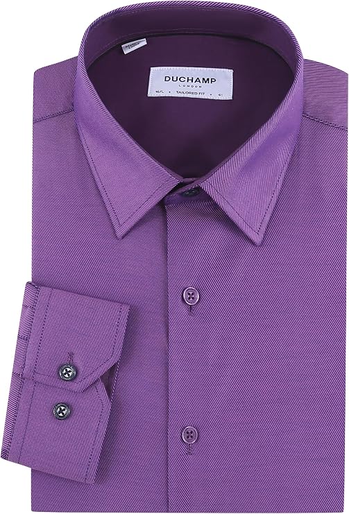 Duchamp London Solid Twill Mens Dress Shirt