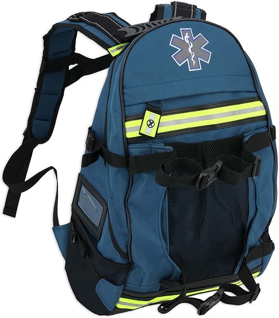 Lightning X LXMB40 Special Events EMT Trauma Backpack First Responder Medical Backpack for BLS Gear, Sporting Events, Concerts & Emergency Response - Blue