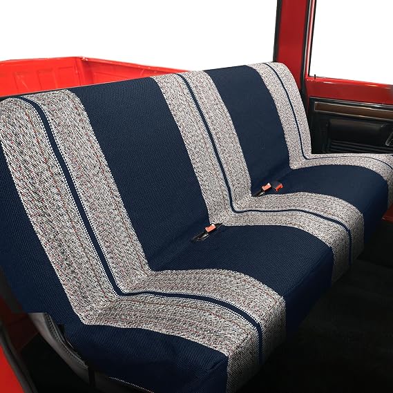 XCAR Durable Saddle Blanket Truck Seat Cover Universal for Trucks and Car Front or Rear Bench Seat Blue