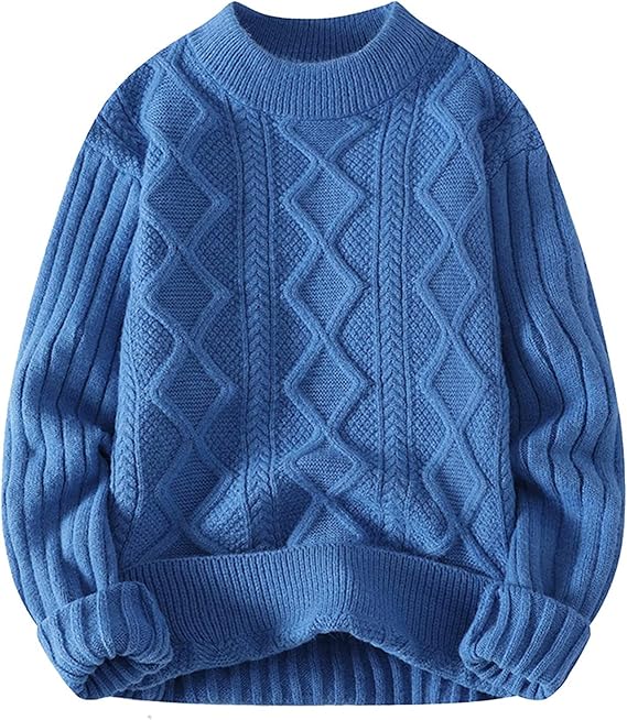 Aelfric Eden Womens Cable Knit Sweater Oversized Chunky Rory Gilmore Crewneck Solid Long Sleeve Pullover Knitted Sweater
