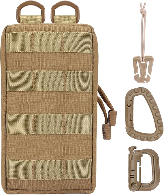 Molle Pouch Versatile Tactical EDC Pouches Molle Compact Organizer Water-Resistant Utility Pouch