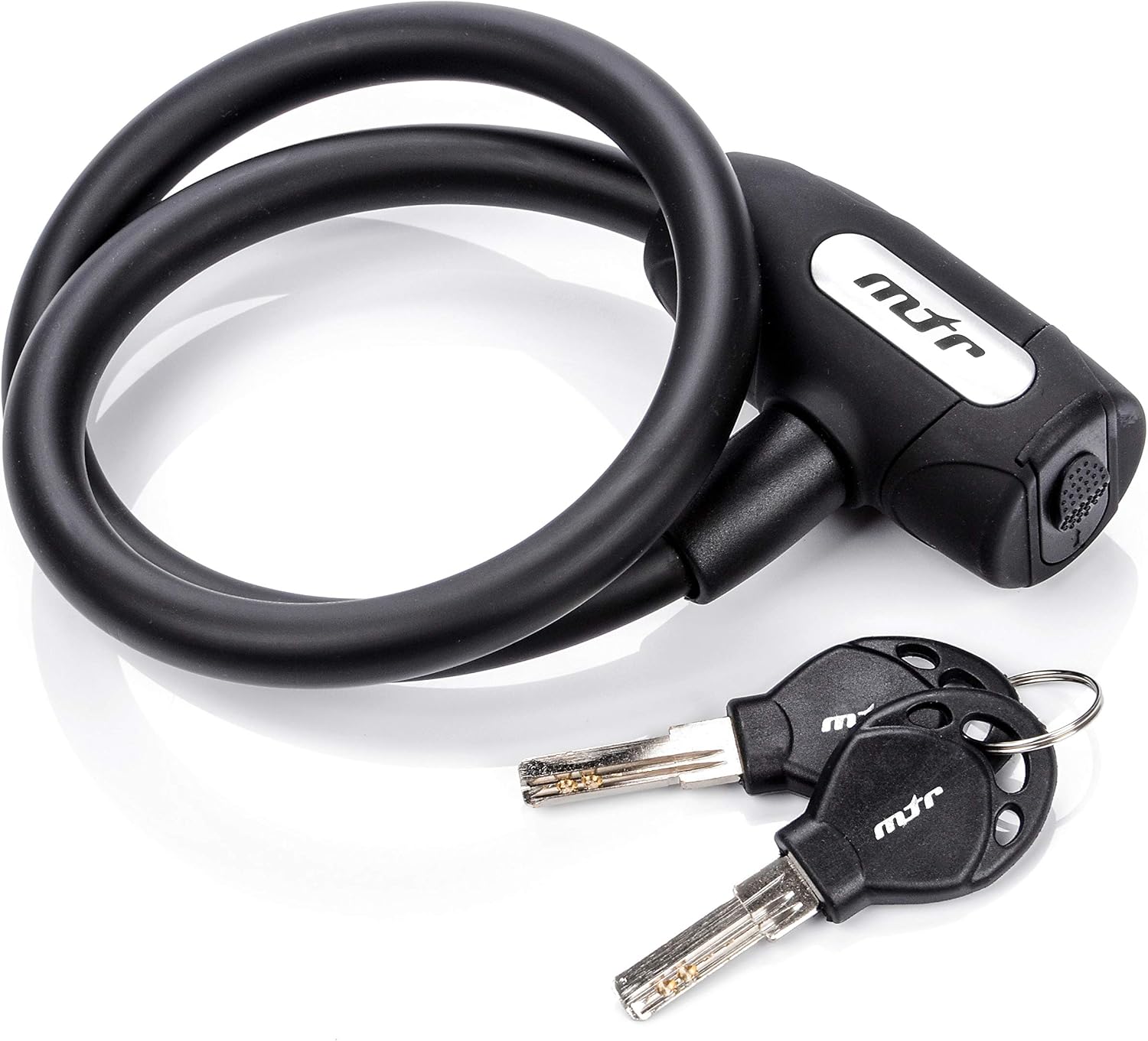 Bike Lock High Security Key Coiling Cable Chain Mounting Bracket Cycling Accessories MTB Scooter Moto Grills Secured Anti-Theft Steel Wire Intergrated Keys