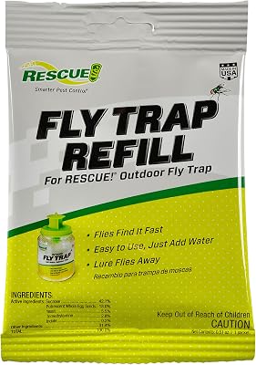 RESCUE! Reusable Fly Trap Bait Refill Outdoor Use