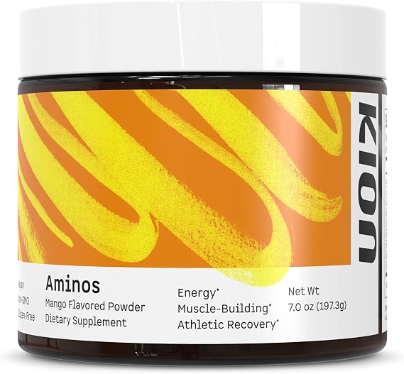 Kion Aminos Essential Amino Acids Powder, EAA & BCAA, Lean Muscle, Energy