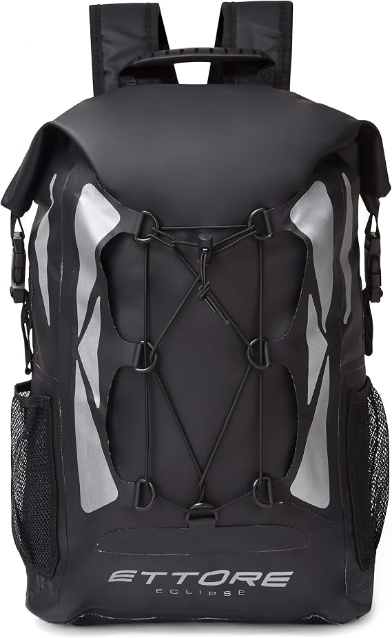 Ettore Cycling Rucksack 100% Waterproof Dry Bag 30L - Black - Eclipse