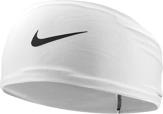 Nike Dri-Fit Head Tie 2.0 Headbands, White/Black, One Size