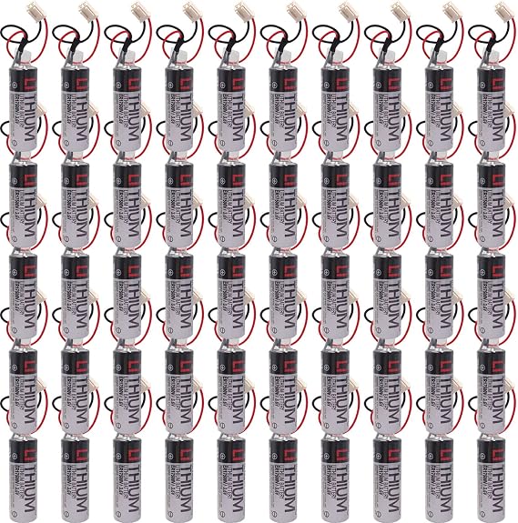 50 PCS ER17500V/3.6V 2700mAh Battery for Yaskawa HW1483880-A Robot YRC1000 GP Body