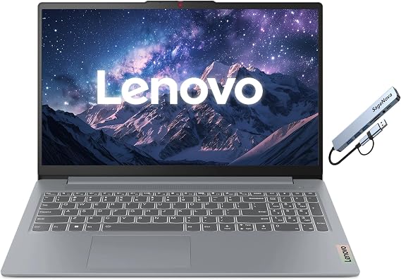 Lenovo IdeaPad Slim 3i 15.6" FHD Business Laptop, 8GB RAM, 128GB SSD, Intel N150 Processor, Windows 11 Home, Microsoft Office 365 Included, Arctic Grey