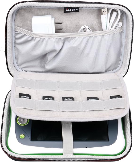 LTGEM Hard Case for Leapfrog LeapPad Ultimate Ready for Tablet, Black+Grey | Travel Protective, Carrying Storage Bag