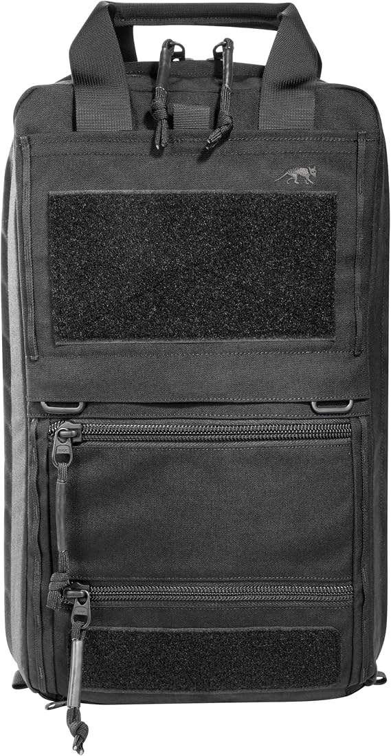 Tasmanian Tiger TT Survival Pack 16L Tactical Escape Backpack, Daypack, Hiking Backpack with Rain Cover and Organizer Pouches, Black