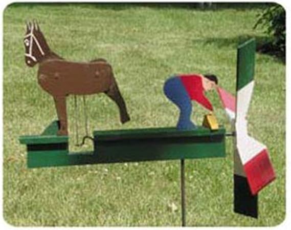 Woodcraft Project Paper Plan To Build Kicking Mule Whirligig - Material Not Included