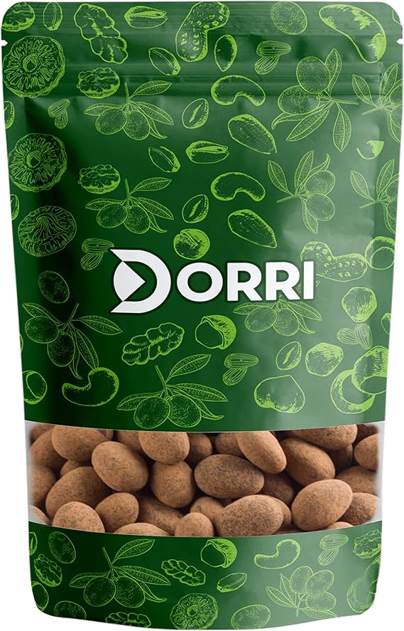 Dorri - Cocoa Dusted Milk Chocolate Almonds 100g | Premium Quality, Almond Nuts, Gourmet Snack, High Protein, Party Snack, Chocolate Gifts (Available from 100g to 3kg)
