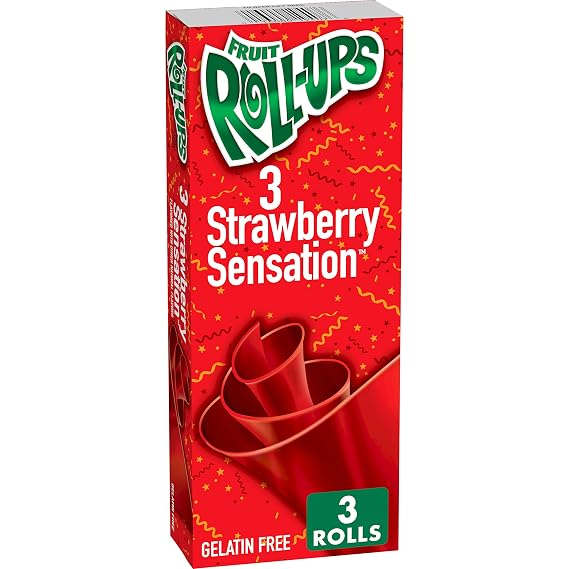 Fruit Roll-Ups Strawberry Blast 3 CT