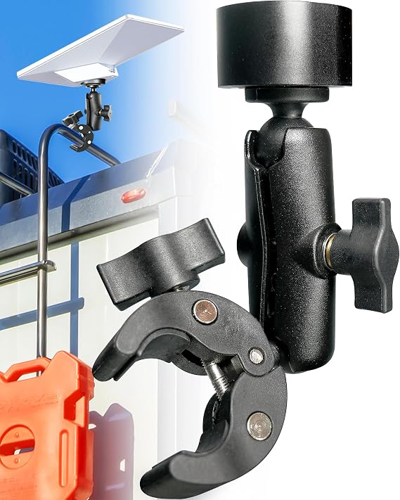 ORLNK C1 Starlink Mini Mount for All Starlink Mini Models Adjustable Clamp for RV, Yacht, Van, Camper, Boat, Starlink Mini Accessories Enhanced Kit