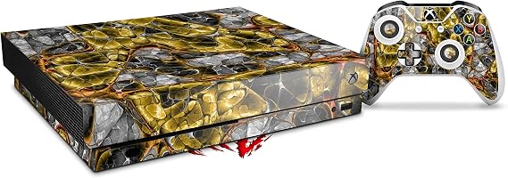 Decal Vinyl Skin Wrap Compatible with Xbox One X Console and Controller - Lizard Skin