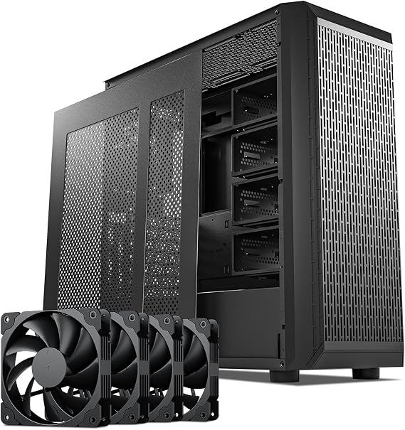 DARKROCK Classico Storage Master ATX NAS Computer Case with 4x120mm Fans