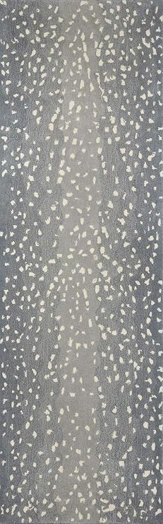 Erin Gates by Momeni Woodland Antelope Area, Runner Rug, 2'6" X 8', Blue