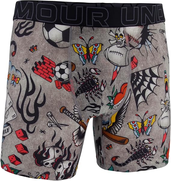 Under Armour Men's Performance Tech Mesh 6-inch Boxerjock Multi-Pack Boxer Briefs (Pack of 3)