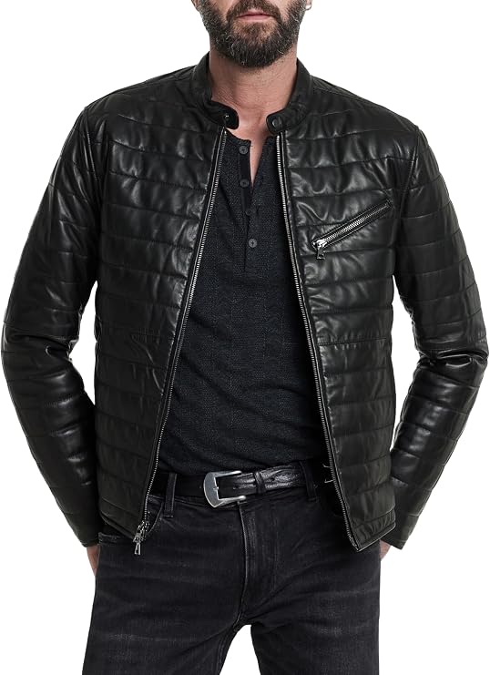 John Varvatos Men's Kitt Racer Jacket