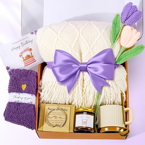 Birthday Gifts for Women, Unique Happy Birthday Gift Basket, Care Package