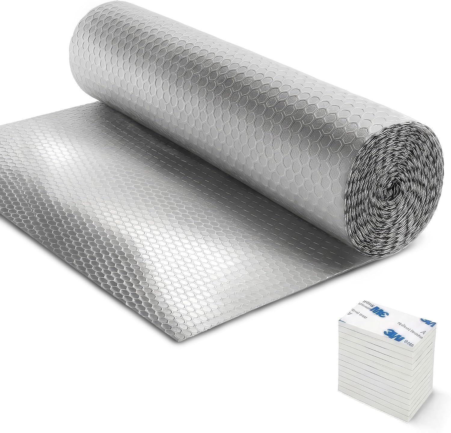 Haltons Reflective Radiator Foil – Energy Saving Insulation with 3M Self-Adhesive Pads – Easy to Install,Cut to Size – Reduce Heat Loss & Lower Bills – 1pk Covers 9+ Radiators (5m x 60cm)